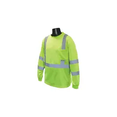 undefined - Camiseta de Seguridad Radians M Verde con Manga Larga y Estilo Pullover