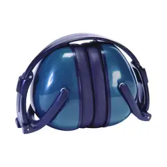 SAFETY WORKS - Protector Auditivo Plegable de 26DB con Diadema Ajustable de PVC