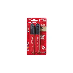 MILWAUKEE - Marcador Punta Media Color Negro Paquete por 2uni
