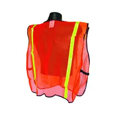 RADWEAR - Chaleco de Seguridad Radians SVO1 Verde Naranja con Cierre de Contacto Talla XL Unisex