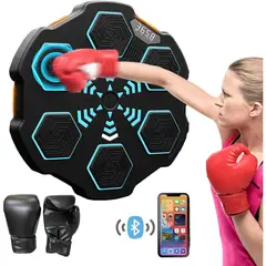 BNANDXC - Entrenador De Boxeo Musical Inteligente Bluetooth Con Guantes