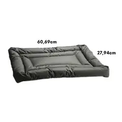 SLUMBER PET - Cama para Perros de Color Gris Con Cubierta de Nylon de 60.96cm de Largo y 27.94cm de Ancho