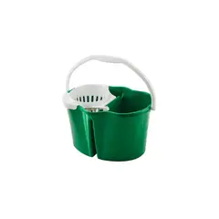 LIBMAN - Cubeta de Limpieza y Enjuague de Polipropileno Verde con Capacidad de 4 Galones