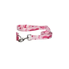 undefined - Collar para Perros Con Broche Giratorio Color Rosa Camuflado de 182.88cm de Largo y 2.54cm de Ancho