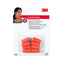 3M - Tapones para Oídos Desechables x 4 Pares