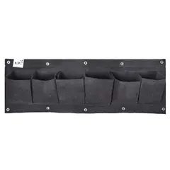 PEPO HOME AND GARDEN - Matera 6 Bolsillos Horizontal para Jardín Vertical de Pared de 80cm x 25cm
