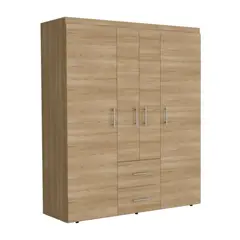 VIRTUAL MUEBLES - Closet Bariloche Eco 178X150Cm Fresno y Wengue