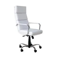 COMPUMUEBLES - Silla de escritorio Ejecutiva Blanco Paris