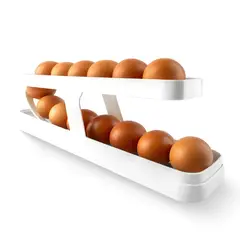 CHEF MASTER - Dispensador y Organizador de Huevos Plástico Portahuevos