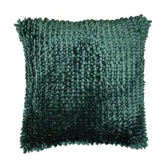 UNOXUNO - Cojín Teddy 45X45 Verde Musgo