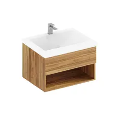 SENSI DACQUA - Mueble de Baño Elevado Rayo 63x48cm Gracia con Lavamanos Bari Izquierdo 63x48 cm