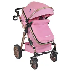 HAPPY BABY - Coche Bebé Moises Alizze Rosado
