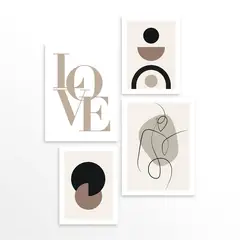 BE AND BEE - Cuadros Set Love Vibes