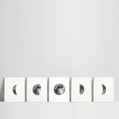 BE AND BEE - Cuadros Set Fases de La Luna