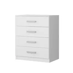 BERTOLINI - Cómoda Cajonera 60 Cm en Mdp 4 Cajones Blanco