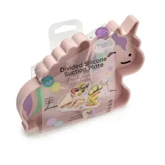 MELII - Plato con Divisiones y Succión Unicornio Silicona