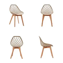 BONNO - Set X4 Silla Auxiliar Fija Turia Arena