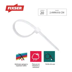 FIXSER - Amarre Trans 2.4X96Mm 20Und