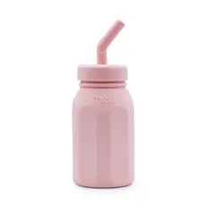 MELII - Botella de Silicona 230ml con Pitillo