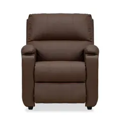 ELITE LIVING - Silla Reclinable Alan 1 Puesto Estática Cuero S Chocolate