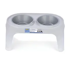 RIMAX - Comedero para Perro Mediano 21.7x44.3x25.4cm
