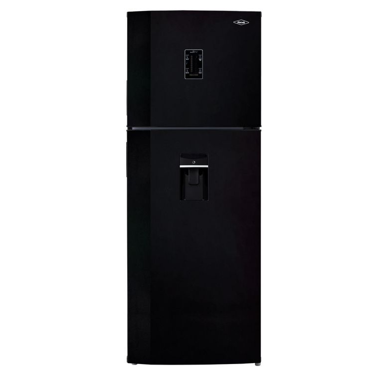 Nevera No frost 448 litros Manija Integrada Panel Digital Dispensador de Agua Negro Cósmico