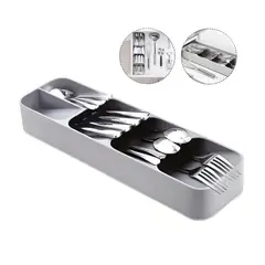 52 BITS - Organizador Cubiertero Porta Cubiertos Platico Para Cocina