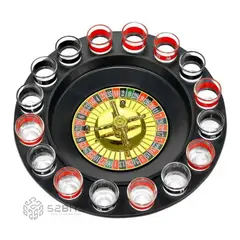 52 BITS - Ruleta de Shots Juego de Mesa para Fiestas 16 Copas