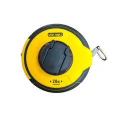UYUSTOOLS - Cinta Métrica Decámetro 20 m en Acero en TPR y ABS
