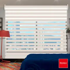 REGGIA - Cortina Enrollable 2en1 110x180 Cm Beige Lino