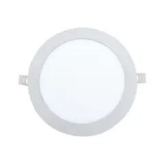 ILUMAX - Panel LED Dimerizable Redondo de Incrustar 12w Luz Blanco Certificado