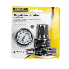 RANGER - Regulador de Aire o Manómetro Cuerda 1/4 Bar y PSI