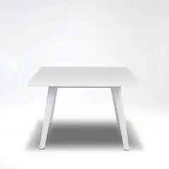 ELITE LIVING - Mesa Comedor Seul 4 puestos Blanco Mate Blanco