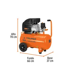 TRUPER - Compresor Lubricado 50 Litros