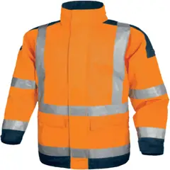 DELTA PLUS - Chaqueta Impermeable Universal de Alta Visibilidad Talla L