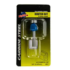 MP TOOLS - Fresa Rebordeadora para Carpintería en Angulo 45º - 3/8 Pulgadas