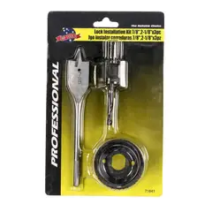MP TOOLS - Kit de Instalación Cerradura en Puertas de Madera o Aluminio