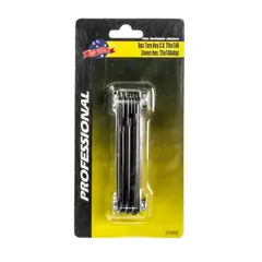 MP TOOLS - Juego de Llaves Allen 7 Piezas Tipo Llavero de 2.5-10mm