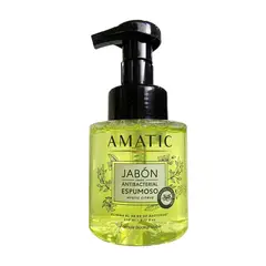 AMATIC - Jabón Liquido Antibacterial Espumoso Citrus 270ml