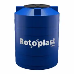 ROTOPLAST - Tanque Botella 2.000 Litros Con Tapa Azul Marino