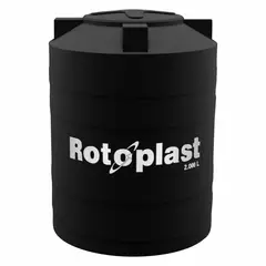 ROTOPLAST - Tanque Botella 2.000 Litros Con Tapa Negro
