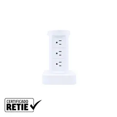 HALUX - Multitoma Con Supresor De Picos 900 Julios Con 12 Salidas P/T + 3 Puertos USB Tipo A +1 Puerto Tipo C