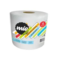 MIO - Papel Higiénico Blanco Doble Hoja 250Mt Jumbo Paquete X4