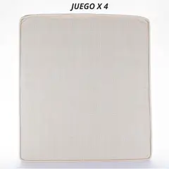 JUST HOME COLLECTION - Set Cojines Para Sala Exterior Palermo Semi-imper X 4 Unidades 53x58x8 cm Lazato Beige Garden