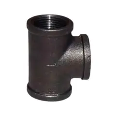 SUPERIOR - Tee Acero Negro 3" Set x 2