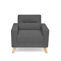 HOGAR VENECIA - Poltrona Sion Tela 83X86X73 Gris