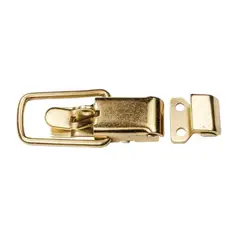 RANGER - Cierre Metálico Con Chapa Zincado Dorado para Cofre