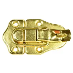 RANGER - Cierre Metálico Sueco Con Chapa para Cofre Zincado Dorado