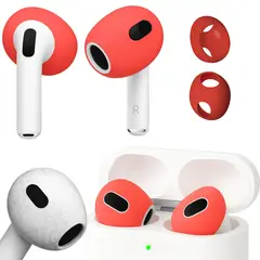GENERICO - Almohadilla en Silicona para Airpods 3 Rojo Perduoutlet