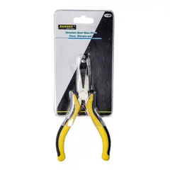 RANGER - Alicate o Pinza Mini Punta Curva con Mango Aislante Amarillo